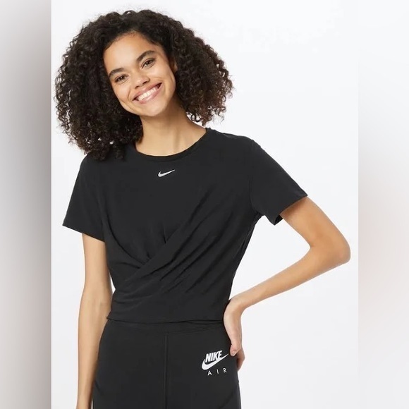 Nike Tops - Nike Women's One Luxe Dri-FIT Twist Cropped Short-Sleeve Top